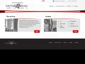 Zaun aus Polen als Hauptprodukt der Fa. Metal Rose
